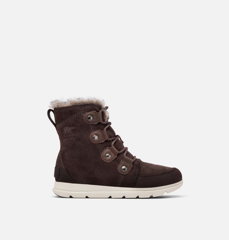 Botas Nieve Sorel Mujer - Explorer™ Joan Bajas Negras Marrones - 87630-MGYQ